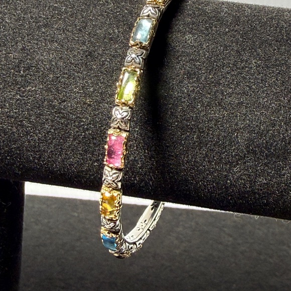 Konstantino Silver Bracelet with Multicolor Gemstones - Picture 8 of 11